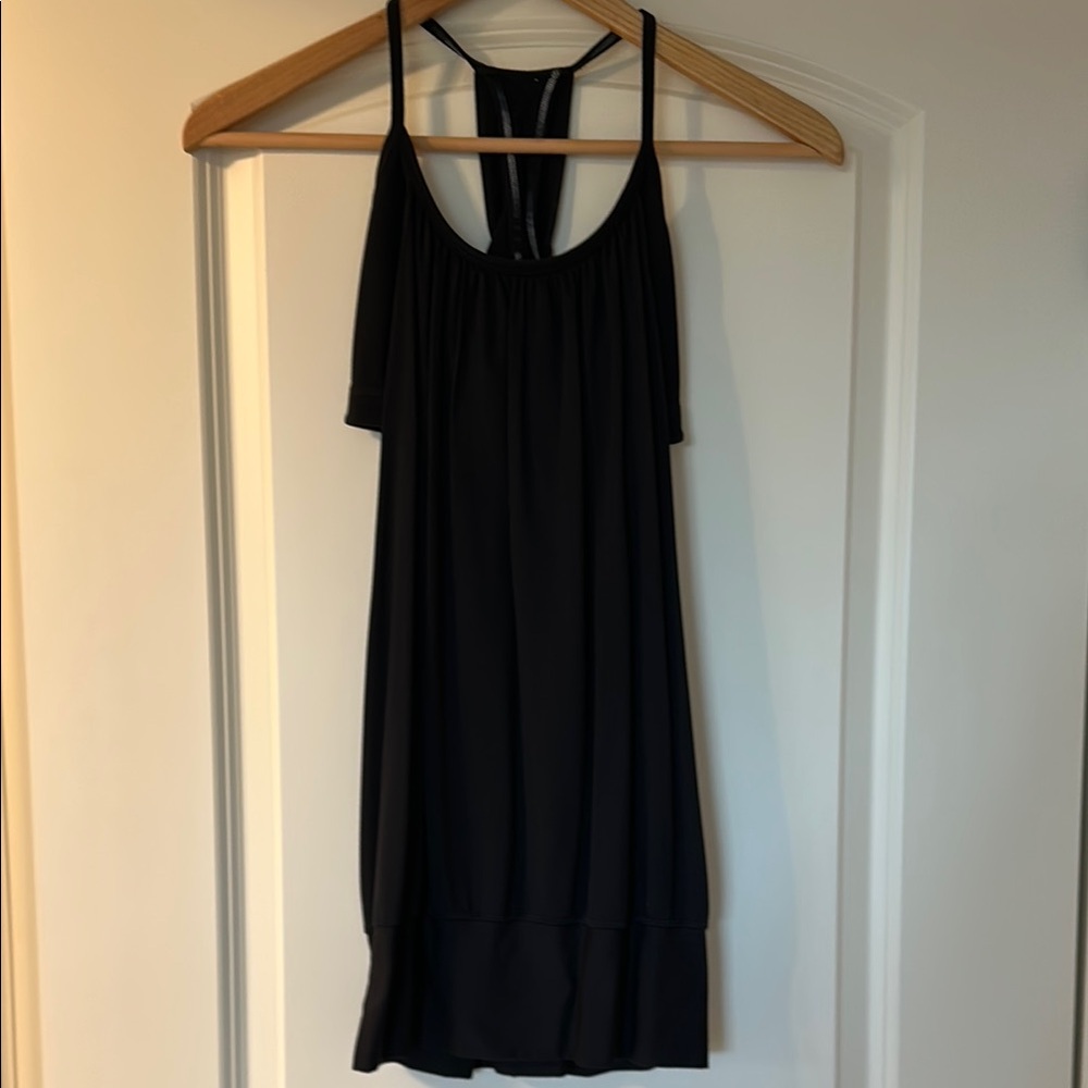 Black Sleeveless Babydoll Tank Top for Night Out